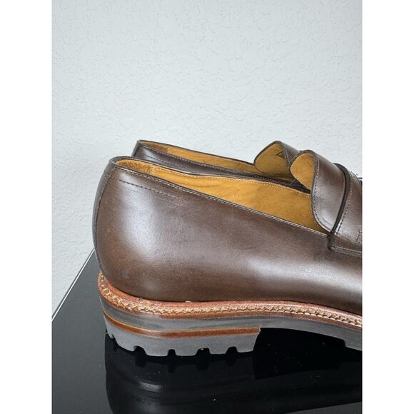 Beckett Simonon Men’s Brown Full-grain Leather Fuentes Penny Loafer Shoe Sz 11.5 main image 9